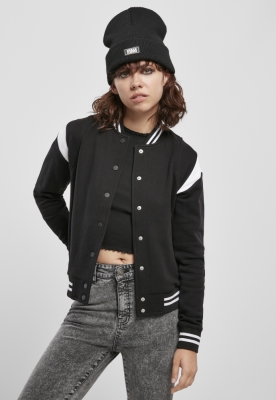 Ladies Organic Inset College Sweat Jacket