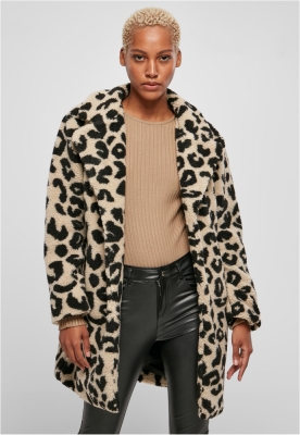 Ladies Oversized AOP Sherpa Coat