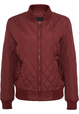 Ladies Diamond Quilt Nylon Jacket