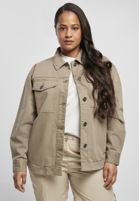 Ladies Oversized Shirt Jacket