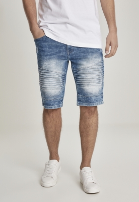 Biker Denim Shorts