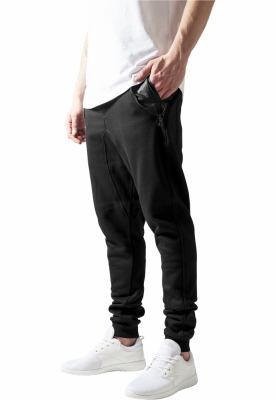 Side Zip Leather Pocket Sweatpant