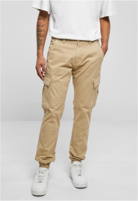 Washed Cargo Twill Jogging Pants