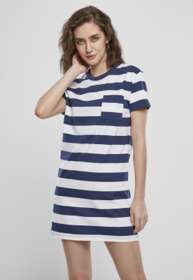 Ladies Stripe Boxy Tee Dress
