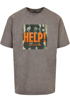 Beatles - Album Help Acid Washed Oversize Tee