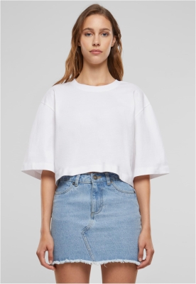 Ladies Heavy Organic Oversized Cropped Tee
