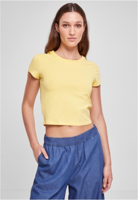 Ladies Stretch Jersey Cropped Tee