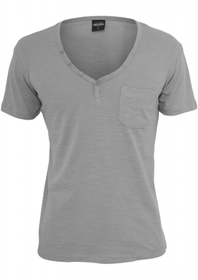 Slub Y-Neck Henley