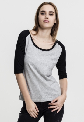 Ladies 34 Contrast Raglan Tee