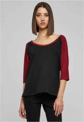 Ladies 34 Contrast Raglan Tee