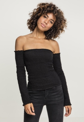 Ladies Cold Shoulder Smoke LS